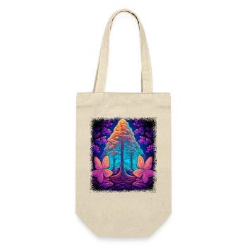 joke gift fun happy hippie festival jokes sayings - Gift Bag for Bottles - nature - Front