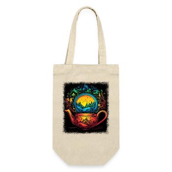 quotes asian geek cartoon animal present girl - Gift Bag for Bottles - nature - Front