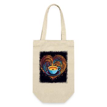 geek womens rights rainbow bear lesbian gift - Geschenkbeutel für Flaschen - Natur - Vorne