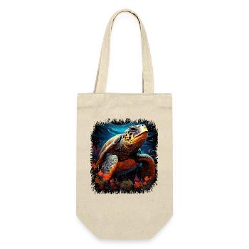 Turtle Lover Love Geek Animal Park Turtle Terrapin - Gift Bag for Bottles - nature - Front