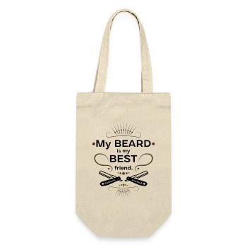 My Beard Is My Best Friend - Gift Bag for Bottles - nature - Front