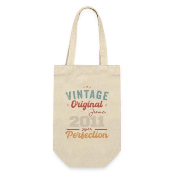 June 2011 Aged to Perfection June 2011 vintage - Geschenkbeutel für Flaschen - Natur - Vorne