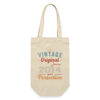 June 2014 Aged to Perfection June 2014 vintage - Geschenkbeutel für Flaschen - Natur - Vorne