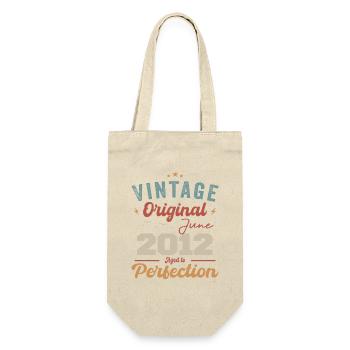 June 2012 Aged to Perfection June 2012 vintage - Gift Bag for Bottles - nature - Front