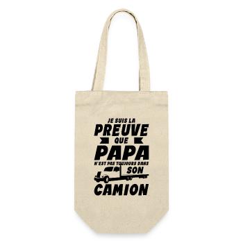 Papa Bébé Nourrisson Enfant Camion Routier - Sac à bouteille - nature - Devant