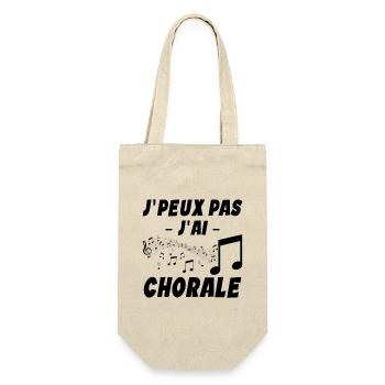 Je Peux Pas J'ai Chorale - Sac à bouteille - nature - Devant