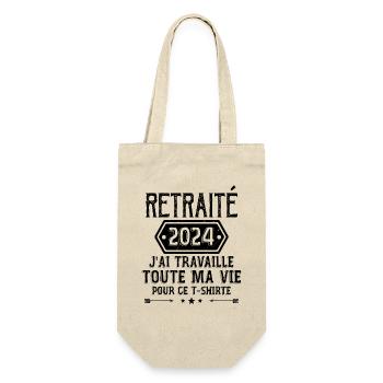 Retraité 2024 Humour Retraite Cadeau Pour Retraité - Sac à bouteille - nature - Devant
