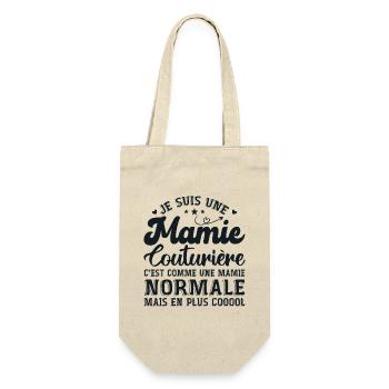 Mamie Couturière Humour Mamie Cadeau - Sac à bouteille - nature - Devant