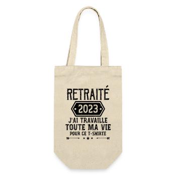 Retraité 2023 Humour Retraite Cadeau Pour Retraité - Sac à bouteille - nature - Devant