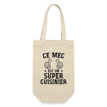 Ce mec est un super cuisinier - Sac à bouteille - nature - Devant