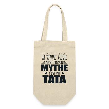 La Femme Idéale N'est Pas Un Mythe C'est Ma Tata - Sac à bouteille - nature - Devant