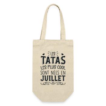 Anniversaire Tante Tata Juillet Cadeau - Sac à bouteille - nature - Devant