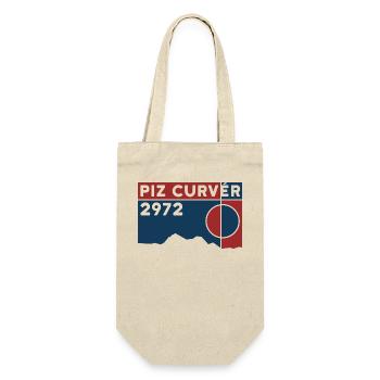 Piz Curvér Finisher Skitour Wandern Klettern - Geschenkbeutel für Flaschen - Natur - Vorne