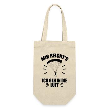 Mir reichts ich geh in die luft - Geschenkbeutel für Flaschen - Natur - Vorne