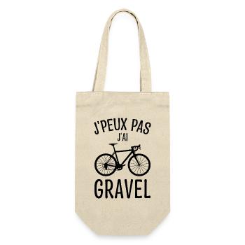 J'peux Pas J'ai Gravel - Humour Vélo - Sac à bouteille - nature - Devant