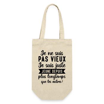 Je Ne Suis Pas Vieux - Sac à bouteille - nature - Devant