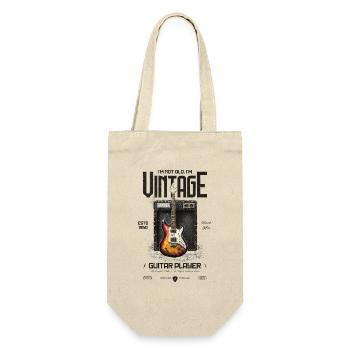I'm Not Old I'm Vintage Retro 1950 Guitar - Gift Bag for Bottles - nature - Front