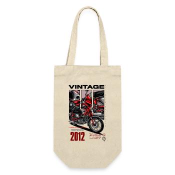 Vintage Motorcycle Bikers Motorbike Birthday 2012 - Gift Bag for Bottles - nature - Front