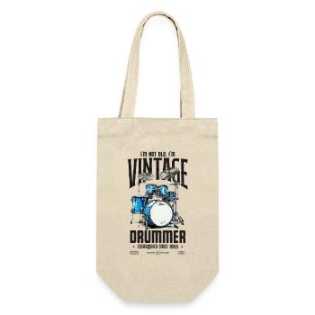 I'm Not Old I'm Vintage Retro 1955 Drummer - Gift Bag for Bottles - nature - Front