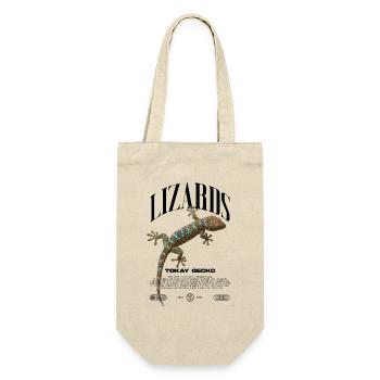 Tokay Gecko Streetwear Eidechsenwärter - Geschenkbeutel für Flaschen - Natur - Vorne