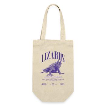 Jackson's Chamäleon Streetwear Eidechsenwärter - Geschenkbeutel für Flaschen - Natur - Vorne