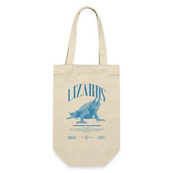 Jackson's Chamäleon Streetwear Eidechsenwärter - Geschenkbeutel für Flaschen - Natur - Vorne