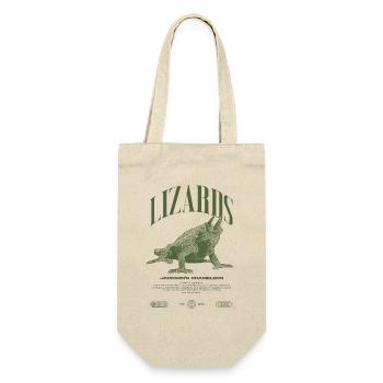 Jackson's Chamäleon Streetwear Eidechsenwärter - Geschenkbeutel für Flaschen - Natur - Vorne