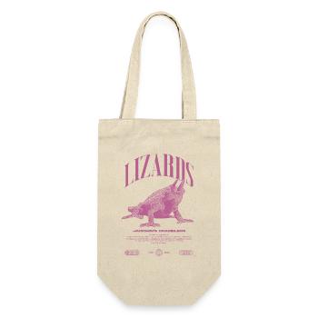 Jackson's Chamäleon Streetwear Eidechsenwärter - Geschenkbeutel für Flaschen - Natur - Vorne