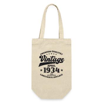90e anniversaire mari avril Vintage 1934 Vintage - Sac à bouteille - nature - Devant