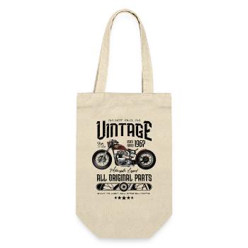 Vintage Motorrad Motorrad Motorrad Motorrad Geburtstag 1967 - Geschenkbeutel für Flaschen - Natur - Vorne