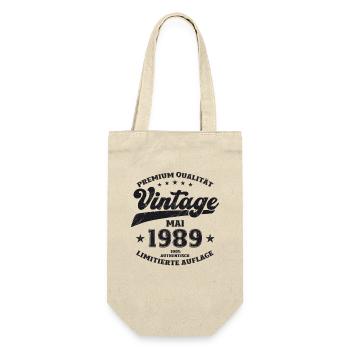 Millésime Mai 1989 Cru 1989 Anniversaire 1989 - Sac à bouteille - nature - Devant