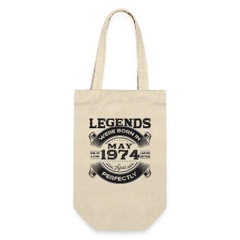 Légende Mai 1974 Millésime 1974 Anniversaire 1974 - Sac à bouteille - nature - Devant