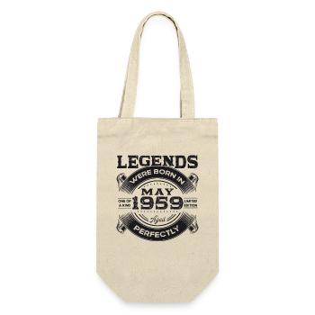 Legend May 1959 Vintage 1959 Birthday 1959 - Gift Bag for Bottles - nature - Front