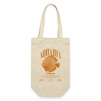 Diskus-Buntbarsch Fish Keeper Moderne Streetwear - Geschenkbeutel für Flaschen - Natur - Vorne
