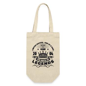 Legend June 2004 Vintage 2004 Birthday 2004 - Gift Bag for Bottles - nature - Front