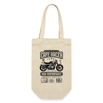 Cafe Racer Moto Anniversaire Motard Né en 1961 - Sac à bouteille - nature - Devant