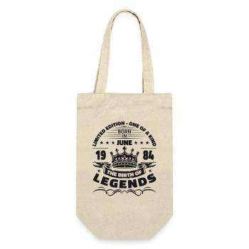 Original June 1984 Born 1984 40th Birthday 84 - Gift Bag for Bottles - nature - Front
