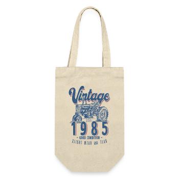 Anniversaire Fermier Tracteur Vintage Né En 1985 - Sac à bouteille - nature - Devant