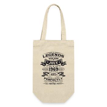 55th Birthday Legendary June 1969 Vintage 1969 - Gift Bag for Bottles - nature - Front
