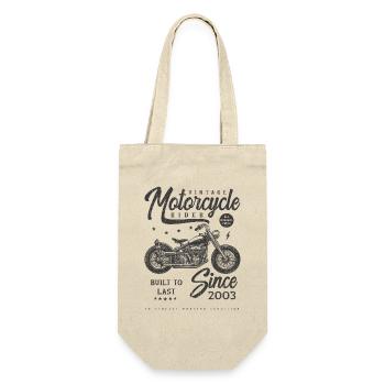 Vintage Motorcycle Biker Birthday Born In 2003 - Gift Bag for Bottles - nature - Front