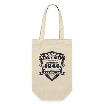 80th Birthday Original August 1944 Born 1944 - Gift Bag for Bottles - nature - Front