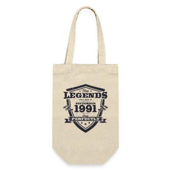 33rd Birthday Original Legend 1991 Vintage 1991 - Gift Bag for Bottles - nature - Front