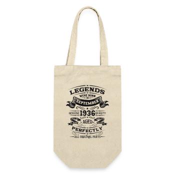 88th Birthday Vintage September 1936 Vintage 36 - Gift Bag for Bottles - nature - Front