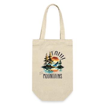 Faith can move Mountains, Matthew 17:20 - Gift Bag for Bottles - nature - Front