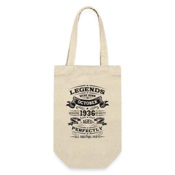 88e anniversaire Original octobre 1936 Né en 1936 - Sac à bouteille - nature - Devant