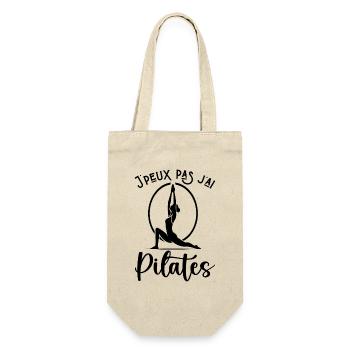 I can't I have pilates - Gift Bag for Bottles - nature - Front