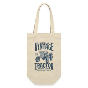 Anniversaire De Fermier De Tracteur Vintage Né En 1968 - Sac à bouteille - nature - Devant