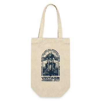 Vintage Motorcycle Bikers Motorbike Birthday 1974 - Gift Bag for Bottles - nature - Front