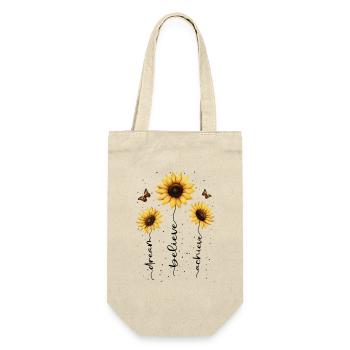 Fleurs d’été Fleur Inspiration Dicton de motivation - Sac à bouteille - nature - Devant