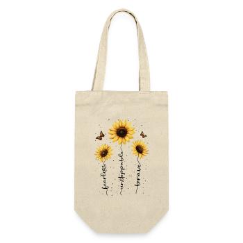 Fleurs d’été Fleur Inspiration Dicton de motivation - Sac à bouteille - nature - Devant